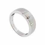 14 karaat wit gouden diamanten ring