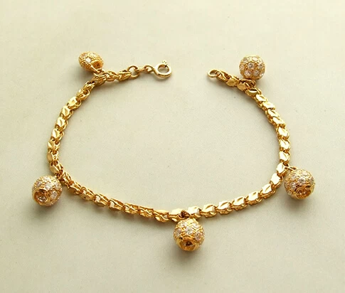 Christian 22 karaat gouden armband met zirkonia