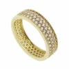 Christian geel gouden ring met zirkonia