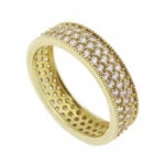 Christian geel gouden ring met zirkonia