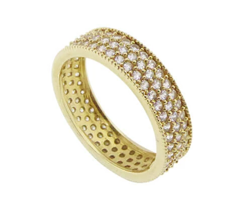 Christian geel gouden ring met zirkonia