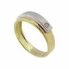 Christian gouden bicolor ring met briljant
