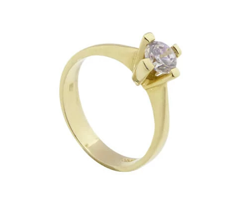 Christian solitair ring met zirkonia