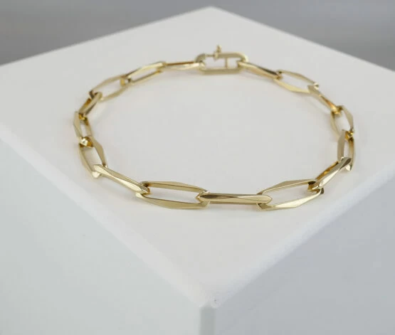 Geel gouden closed forever armband