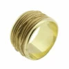 Geel gouden gevlochten draad ring