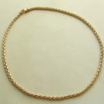 Geel gouden vossenstaart collier