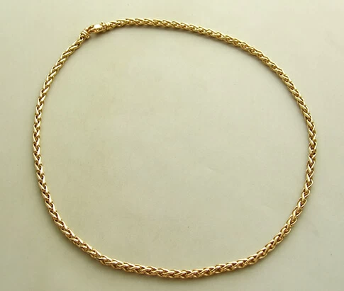 Geel gouden vossenstaart collier