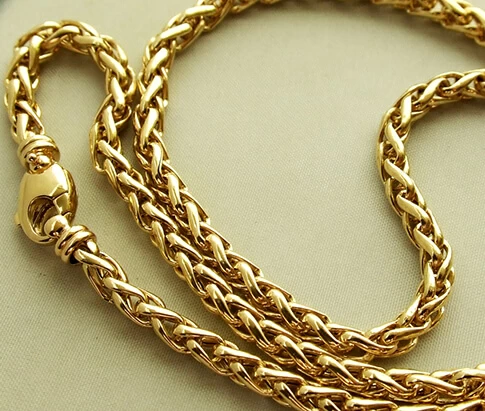 Geel gouden vossenstaart collier