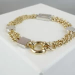 Gouden gourmette armbandGouden gourmette armband Gouden gourmette armband