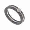 Gouden keramiek ring met diamant