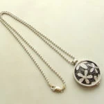 Zilveren collier en hanger met zirkonia