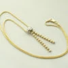 Bicolor gouden collier diamanten hanger