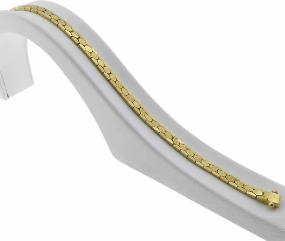 Geel gouden armband bijenkorf model Geel gouden armband bijenkorf model