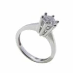 Christian wit gouden zespoots ring