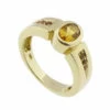 Geel gouden ring met citrien