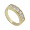 Gouden zirkonia ring