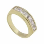 Gouden zirkonia ring Gouden zirkonia ring