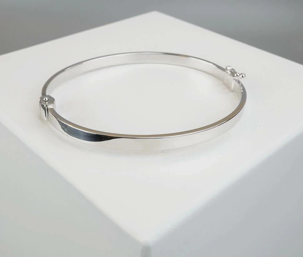 Wit gouden Christian slavenarmband