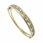 Bicolor gouden slavenarmband Bicolor gouden slavenarmband