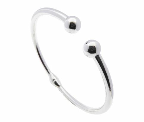 Christian zilveren slavenarmband