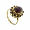 Geel gouden granaat ring
