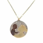 Gouden baby en moeder hanger