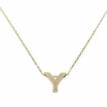 Gouden ketting met Y hanger
