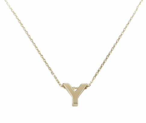 Gouden ketting met Y hanger