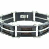 Leather and Steel Bracelet