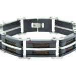 Leather and Steel Bracelet