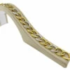 14 karaat bicolor gourmette schakelarmband