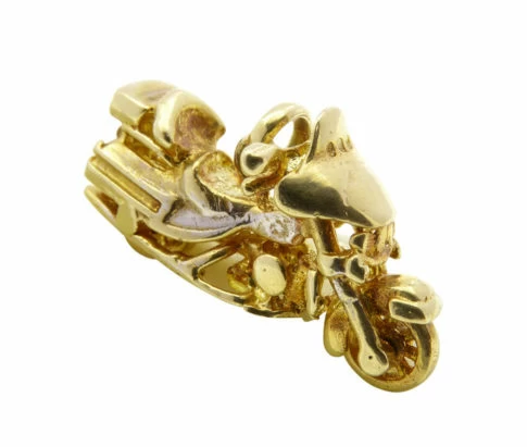 14 karaat gouden motor hanger