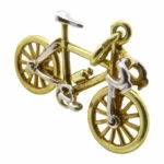 Geel gouden fiets hanger
