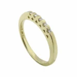 Geel gouden harten briljanten ring Geel gouden harten briljanten ring
