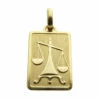 Geel gouden weegschaal sterrenbeeld hanger