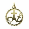 Gouden geluk hoop en liefde hanger