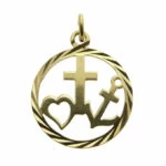 Gouden Geluk Hoop En Liefde Hanger
