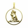 Gouden waterman sterrenbeeld hanger