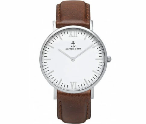 Kapten en Son Silver Brown Leather Campus 4251145214531