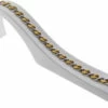 Rose en wit gouden gevlochten schakelarmband