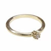 14 karaat gouden ring met diamant