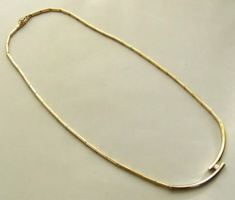 Bicolor gouden diamanten collier