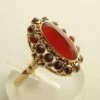 Geel gouden carneool ring