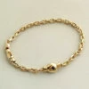 Geel gouden saffieren armband