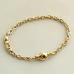 Geel gouden saffieren armband