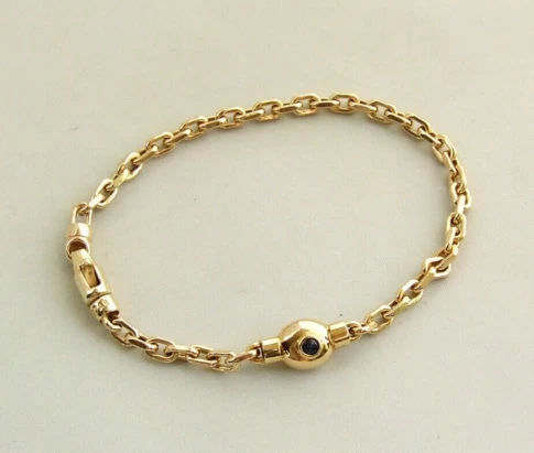 Geel gouden saffieren armband