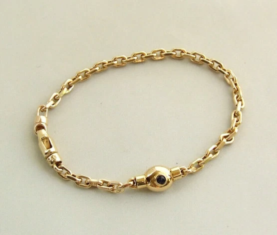 Geel gouden saffieren armband