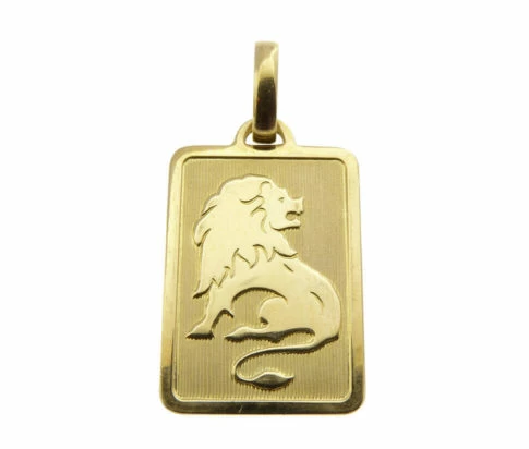 Gouden leeuw sterrenbeeld hanger