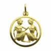 Gouden tweelingen sterrenbeeld hanger