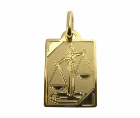 Gouden weegschaal sterrenbeeld hanger